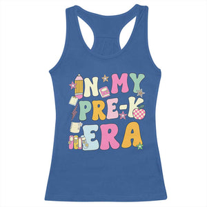 In My Pre-K Era Racerback Tank Top Girl Back To School Cute PreSchool Teacher TS10 Royal Blue Print Your Wear