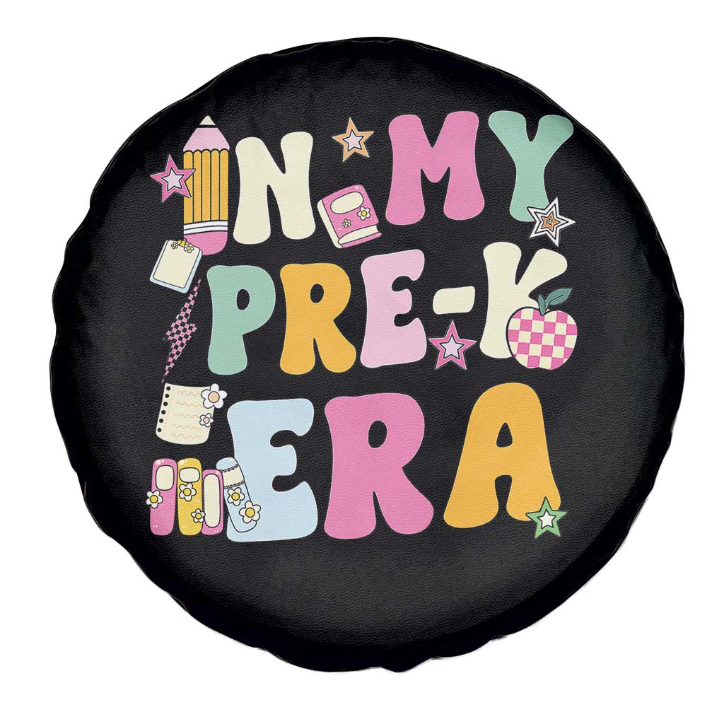 In My Pre-K Era Spare Tire Cover Girl Back To School Cute PreSchool Teacher TS10 Print Your Wear
