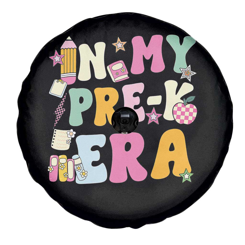 In My Pre-K Era Spare Tire Cover Girl Back To School Cute PreSchool Teacher TS10 Print Your Wear