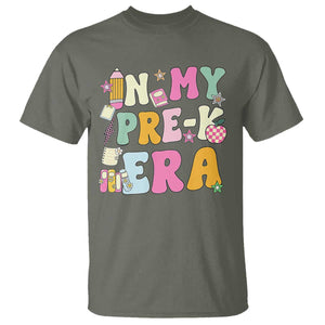In My Pre-K Era T Shirt Girl Back To School Cute PreSchool Teacher TS10 Military Green Print Your Wear