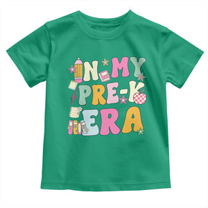 In My Pre-K Era Toddler T Shirt Girl Back To School Cute PreSchool Teacher TS10 Irish Green Print Your Wear