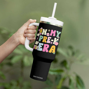 In My Pre-K Era Tumbler With Handle Girl Back To School Cute PreSchool Teacher TS10 Print Your Wear