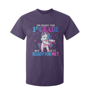 Funny Back To School 1st Grade T Shirt For Kid First Grade Unicorn Girls TS10 Purple Print Your Wear