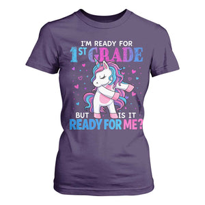 Funny Back To School 1st Grade T Shirt For Women First Grade Unicorn Girls TS10 Purple Print Your Wear