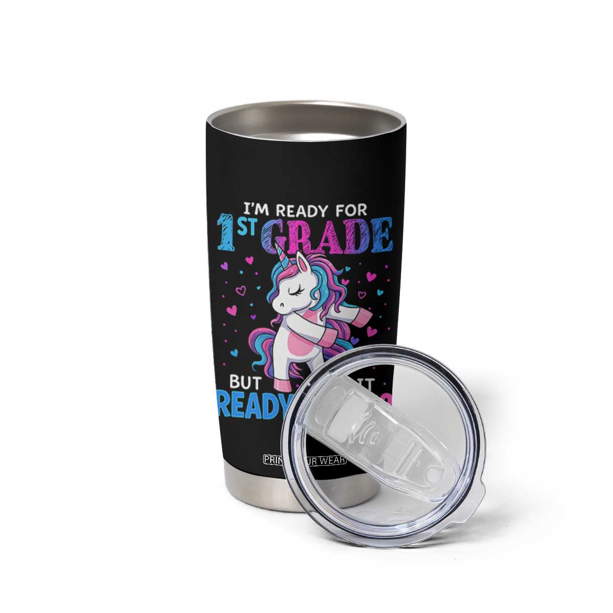 Funny Back To School 1st Grade Tumbler Cup First Grade Unicorn Girls TS10 Print Your Wear