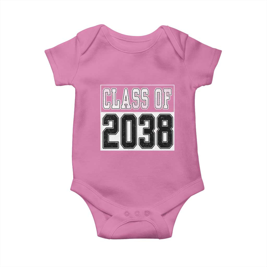 Class of 2038 Baby Onesie Grow With Me To Graduation TS10 Azalea Print Your Wear