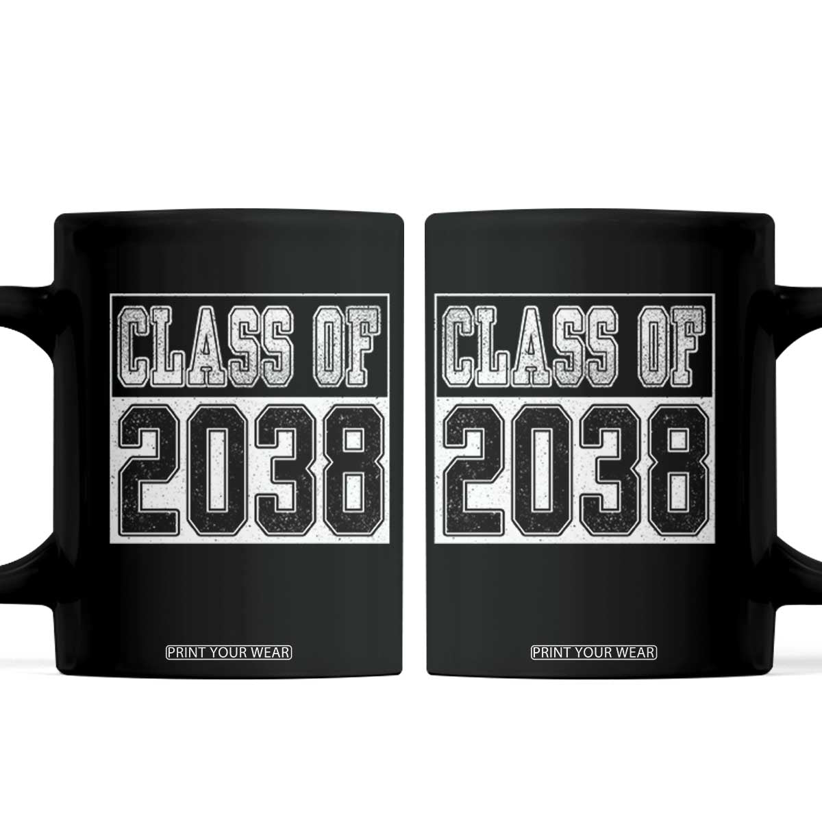Class of 2038 Coffee Mug Grow With Me To Graduation TS10 Black Print Your Wear