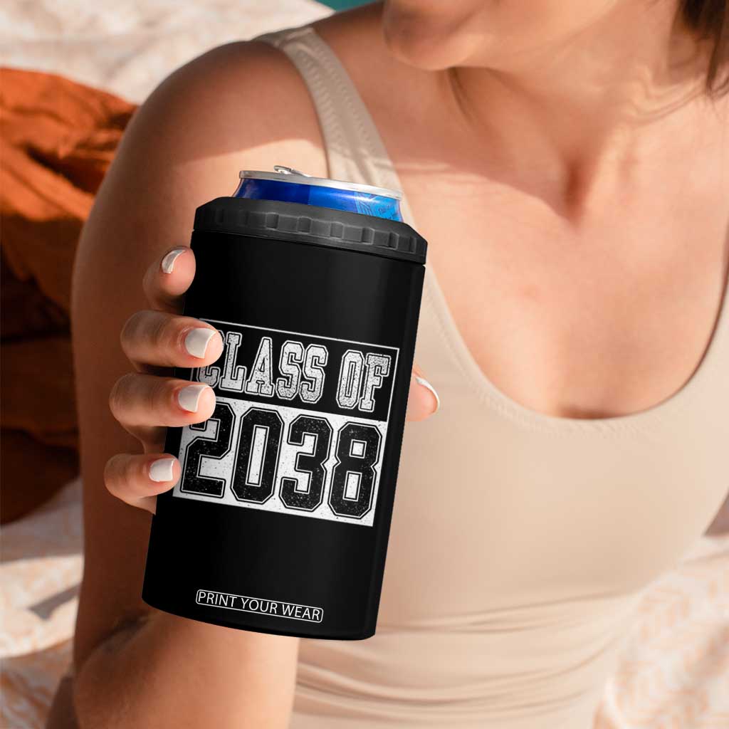 Class of 2038 4 in 1 Can Cooler Tumbler Grow With Me To Graduation TS10 Print Your Wear
