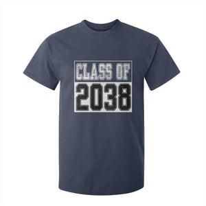 Class of 2038 T Shirt For Kid Grow With Me To Graduation TS10 Navy Print Your Wear