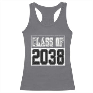 Class of 2038 Racerback Tank Top Grow With Me To Graduation TS10 Charcoal Print Your Wear