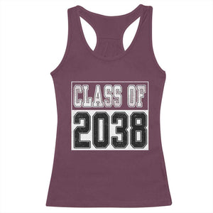 Class of 2038 Racerback Tank Top Grow With Me To Graduation TS10 Maroon Print Your Wear