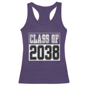 Class of 2038 Racerback Tank Top Grow With Me To Graduation TS10 Purple Print Your Wear