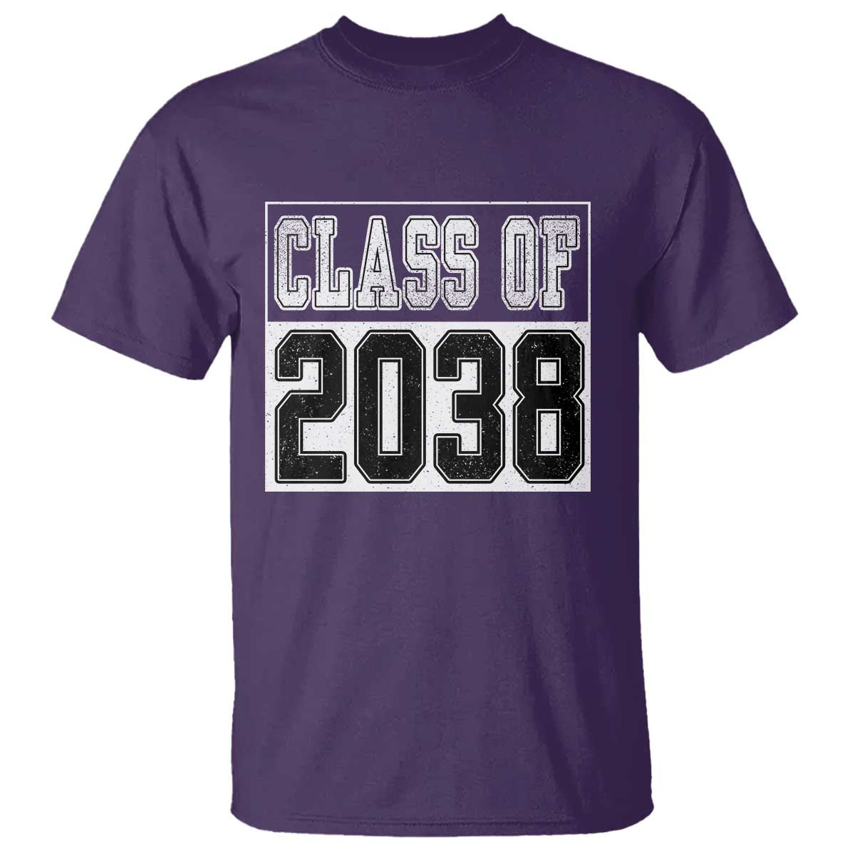 Class of 2038 T Shirt Grow With Me To Graduation TS10 Purple Print Your Wear