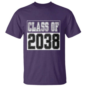 Class of 2038 T Shirt Grow With Me To Graduation TS10 Purple Print Your Wear