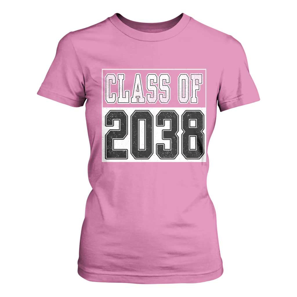Class of 2038 T Shirt For Women Grow With Me To Graduation TS10 Azalea Print Your Wear