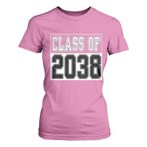 Class of 2038 T Shirt For Women Grow With Me To Graduation TS10 Azalea Print Your Wear