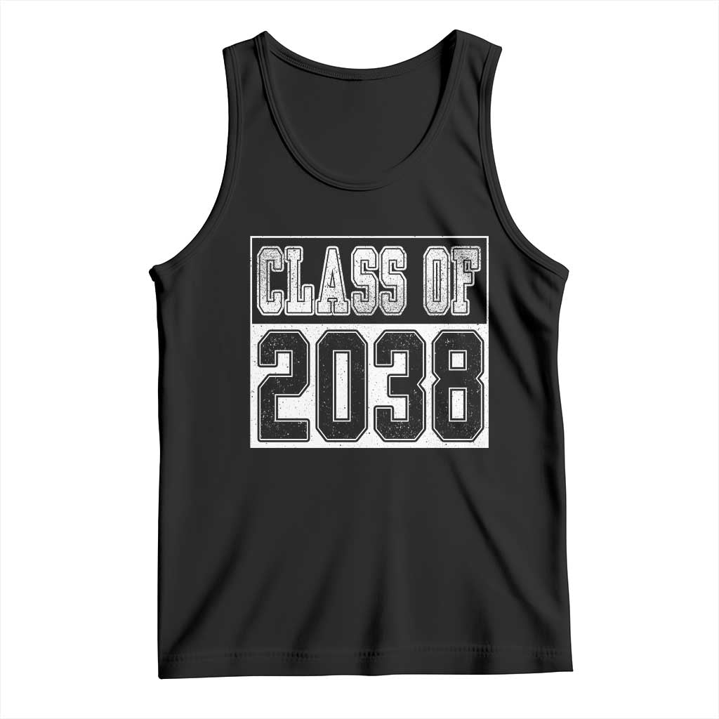 Class of 2038 Tank Top Grow With Me To Graduation TS10 Black Print Your Wear