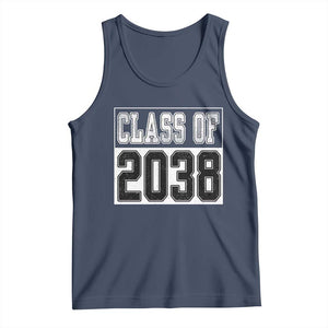 Class of 2038 Tank Top Grow With Me To Graduation TS10 Navy Print Your Wear