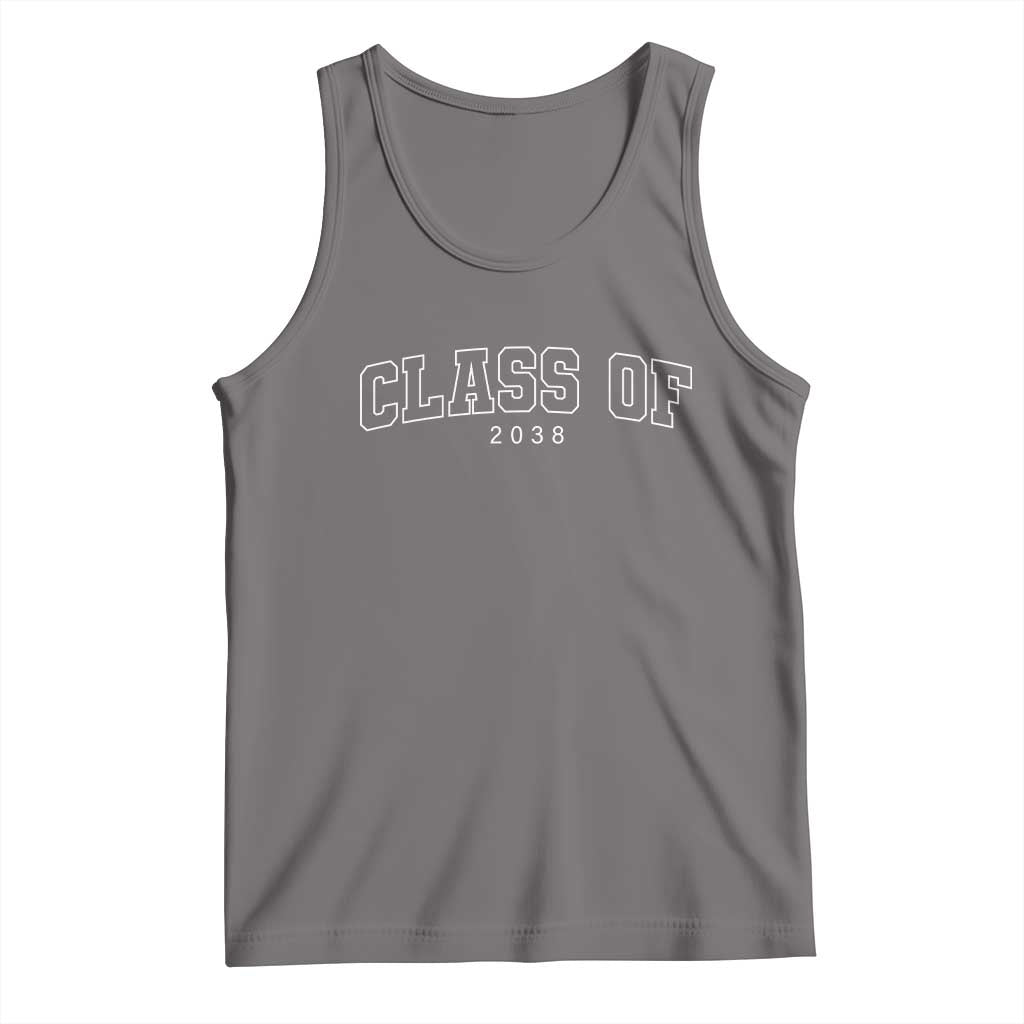 Class of 2038 Tank Top First Day of School Grow With Me Graduation Gift TS10 Deep Heather Print Your Wear