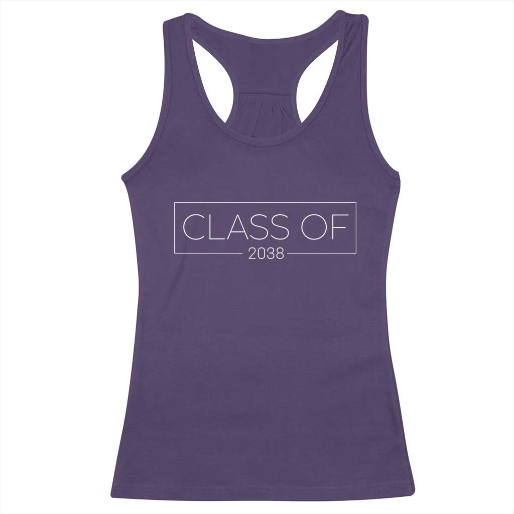 Class of 2037 Racerback Tank Top Grow With Me First Day of School Graduation Gift TS10 Purple Print Your Wear