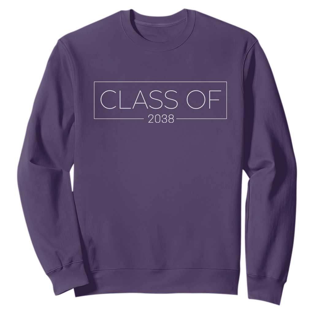 Class of 2037 Sweatshirt Grow With Me First Day of School Graduation Gift TS10 Purple Print Your Wear