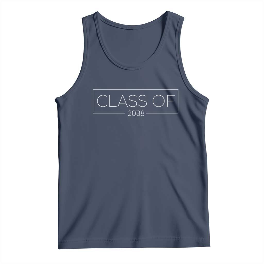 Class of 2037 Tank Top Grow With Me First Day of School Graduation Gift TS10 Navy Print Your Wear