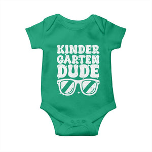 Kindergarten Dude Baby Onesie Funny Back to School First Day Of Kinder Graduation TS10 Irish Green Print Your Wear