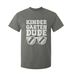 Kindergarten Dude T Shirt For Kid Funny Back to School First Day Of Kinder Graduation TS10 Military Green Print Your Wear