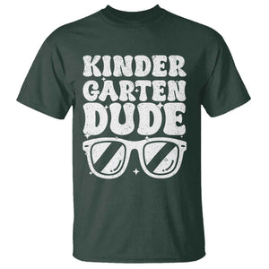Kindergarten Dude T Shirt Funny Back to School First Day Of Kinder Graduation TS10 Dark Forest Green Print Your Wear