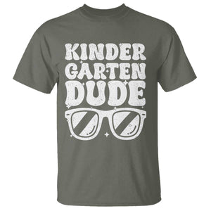 Kindergarten Dude T Shirt Funny Back to School First Day Of Kinder Graduation TS10 Military Green Print Your Wear