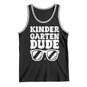 Kindergarten Dude Tank Top Funny Back to School First Day Of Kinder Graduation TS10 Black Athletic Heather Print Your Wear