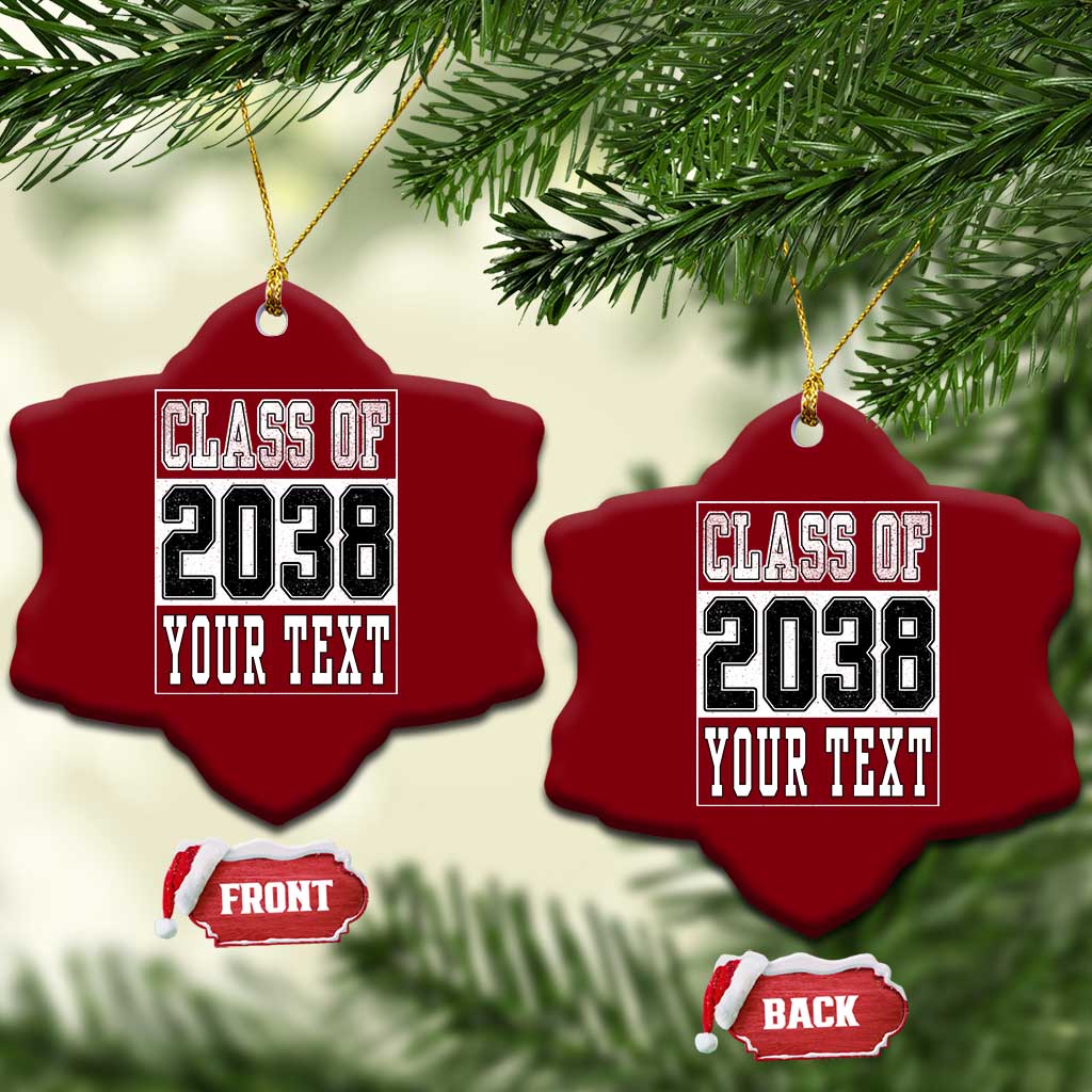 Personalized Class of 2038 Ceramic Ornament Custom Name Grow With Me To Graduation TS10 Print Your Wear
