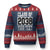Personalized Class of 2038 Ugly Christmas Sweater Custom Name Grow With Me To Graduation TS10 Navy Red Print Your Wear