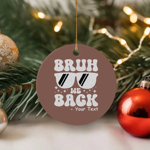 Personalized Back To School Ceramic Ornament Custom Name Happy First Day Of School TS10 1pc Mocha Print Your Wear
