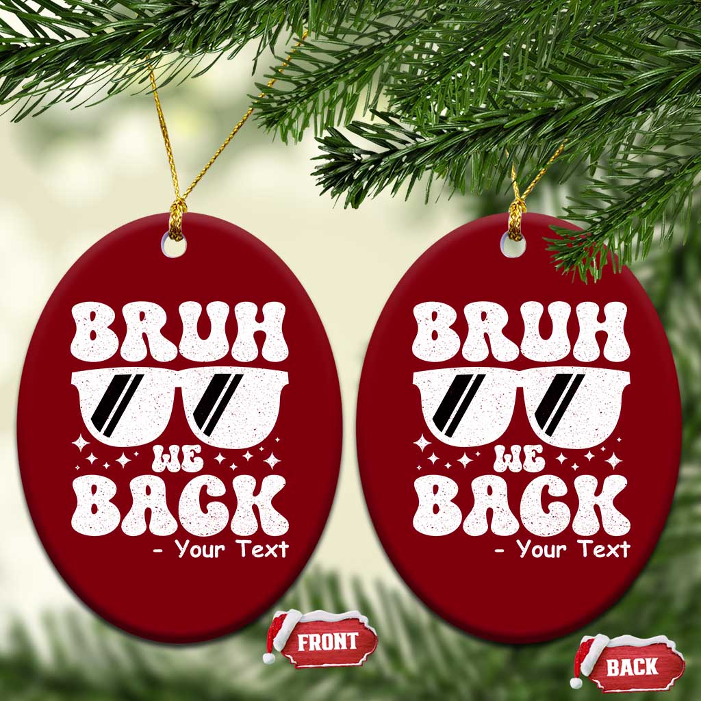 Personalized Back To School Ceramic Ornament Custom Name Happy First Day Of School TS10 Print Your Wear