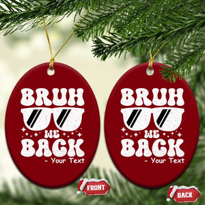 Personalized Back To School Ceramic Ornament Custom Name Happy First Day Of School TS10 Print Your Wear