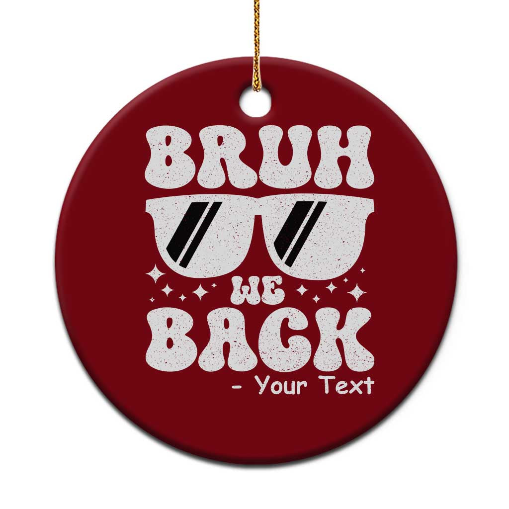 Personalized Back To School Ceramic Ornament Custom Name Happy First Day Of School TS10 1pc Red Print Your Wear