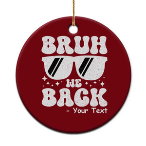 Personalized Back To School Ceramic Ornament Custom Name Happy First Day Of School TS10 1pc Red Print Your Wear