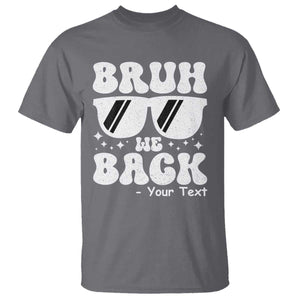Personalized Back To School T Shirt Custom Name Happy First Day Of School TS10 Charcoal Print Your Wear