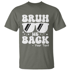 Personalized Back To School T Shirt Custom Name Happy First Day Of School TS10 Military Green Print Your Wear