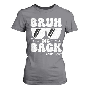 Personalized Back To School T Shirt For Women Custom Name Happy First Day Of School TS10 Charcoal Print Your Wear