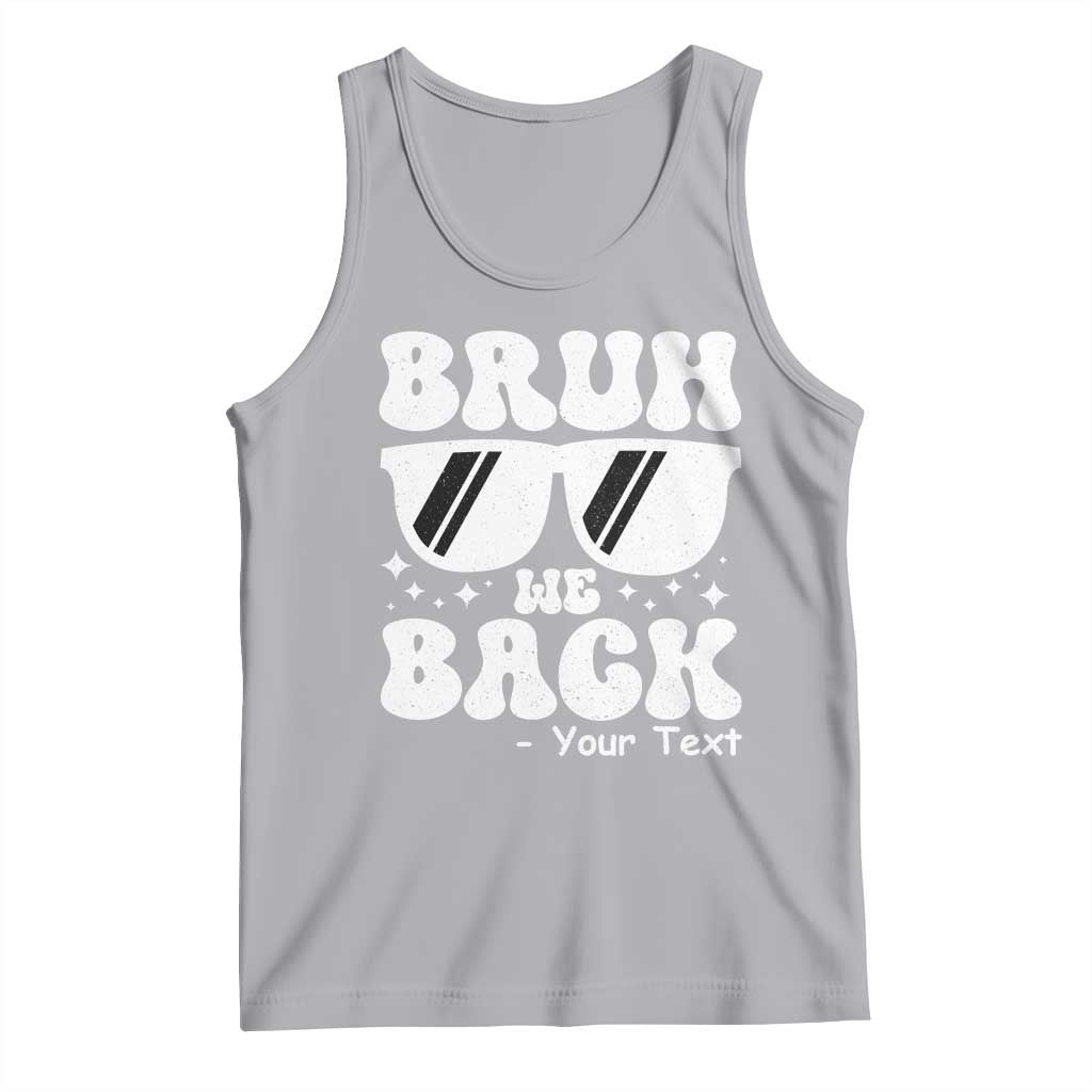 Personalized Back To School Tank Top Custom Name Happy First Day Of School TS10 Athletic Heather Print Your Wear