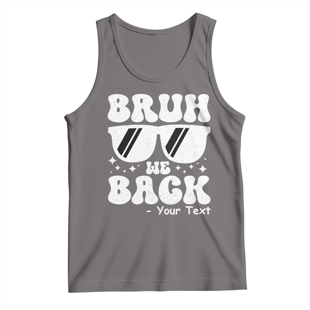 Personalized Back To School Tank Top Custom Name Happy First Day Of School TS10 Deep Heather Print Your Wear
