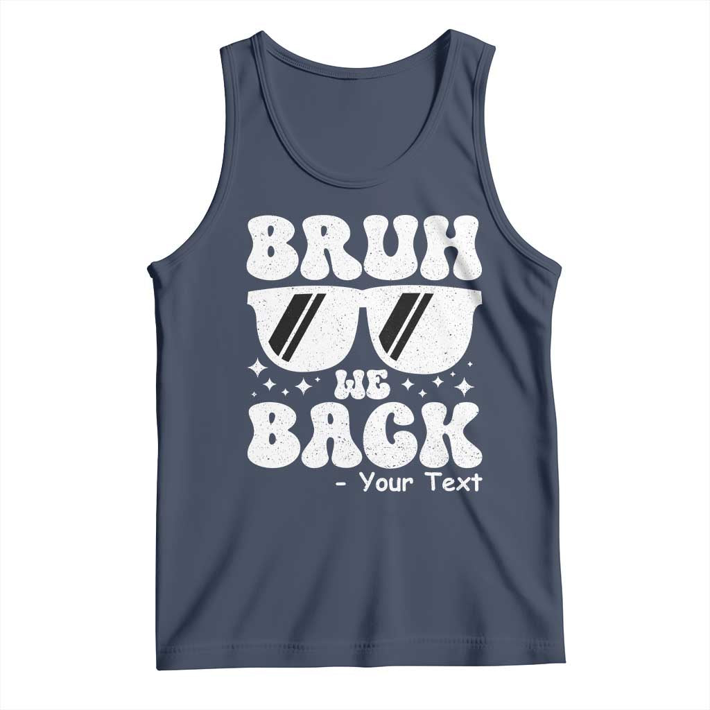 Personalized Back To School Tank Top Custom Name Happy First Day Of School TS10 Navy Print Your Wear