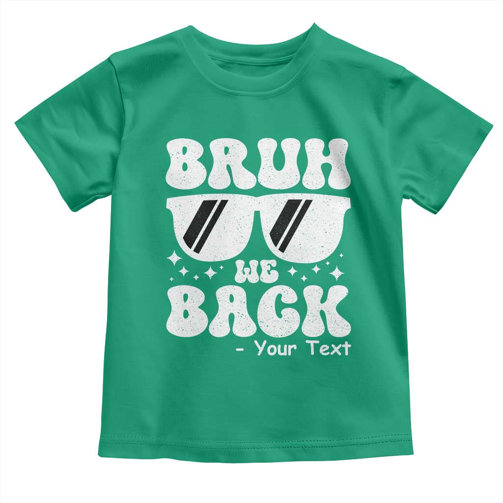 Personalized Back To School Toddler T Shirt Custom Name Happy First Day Of School TS10 Irish Green Print Your Wear