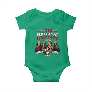 Funny Founding Fathers USA 250th Anniversary Baby Onesie 1776 Championship Parody American Flag Vintage Patriotic Humor