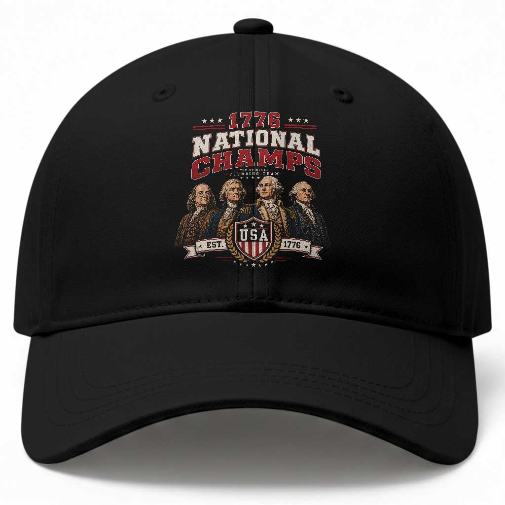 Funny Founding Fathers USA 250th Anniversary Baseball Cap 1776 Championship Parody American Flag Vintage Patriotic Humor