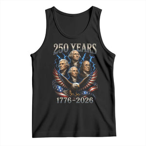 Founding Fathers USA 250th Anniversary Tank Top Vintage 250 Years 1776 2026 Patriotic Eagle American Flag