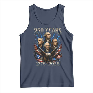 Founding Fathers USA 250th Anniversary Tank Top Vintage 250 Years 1776 2026 Patriotic Eagle American Flag