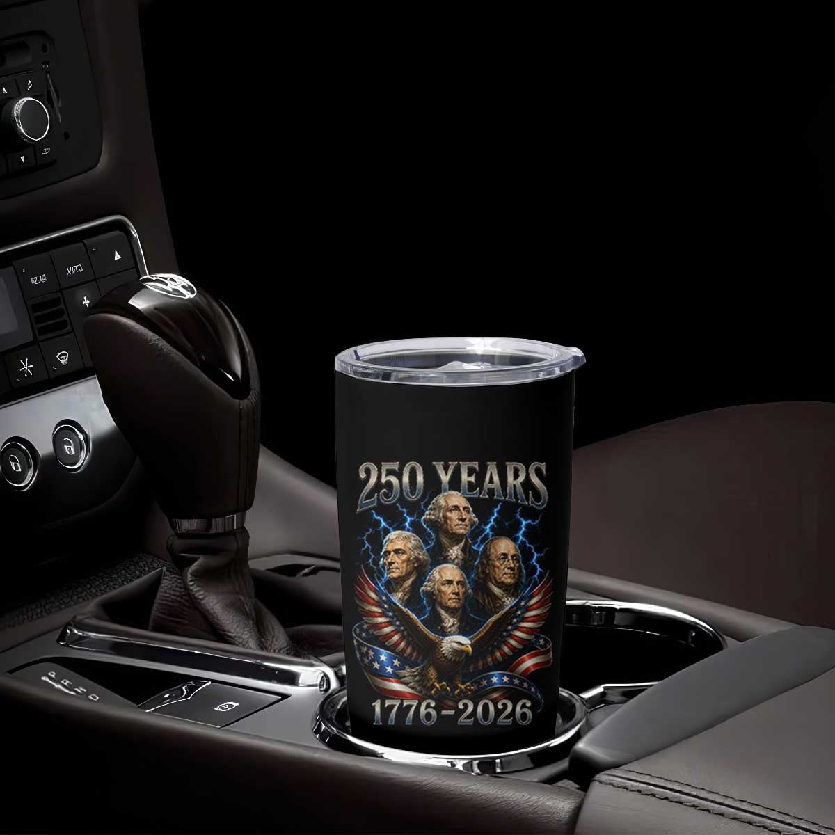 Founding Fathers USA 250th Anniversary Tumbler Cup Vintage 250 Years 1776 2026 Patriotic Eagle American Flag